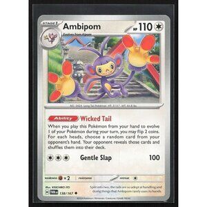 Pokemon TCG - Ambipom - 138/167 - Twilight  Masquerade - Near Mint or Better